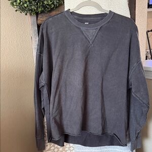 Aerie Charcoal Long Sleeve Tee